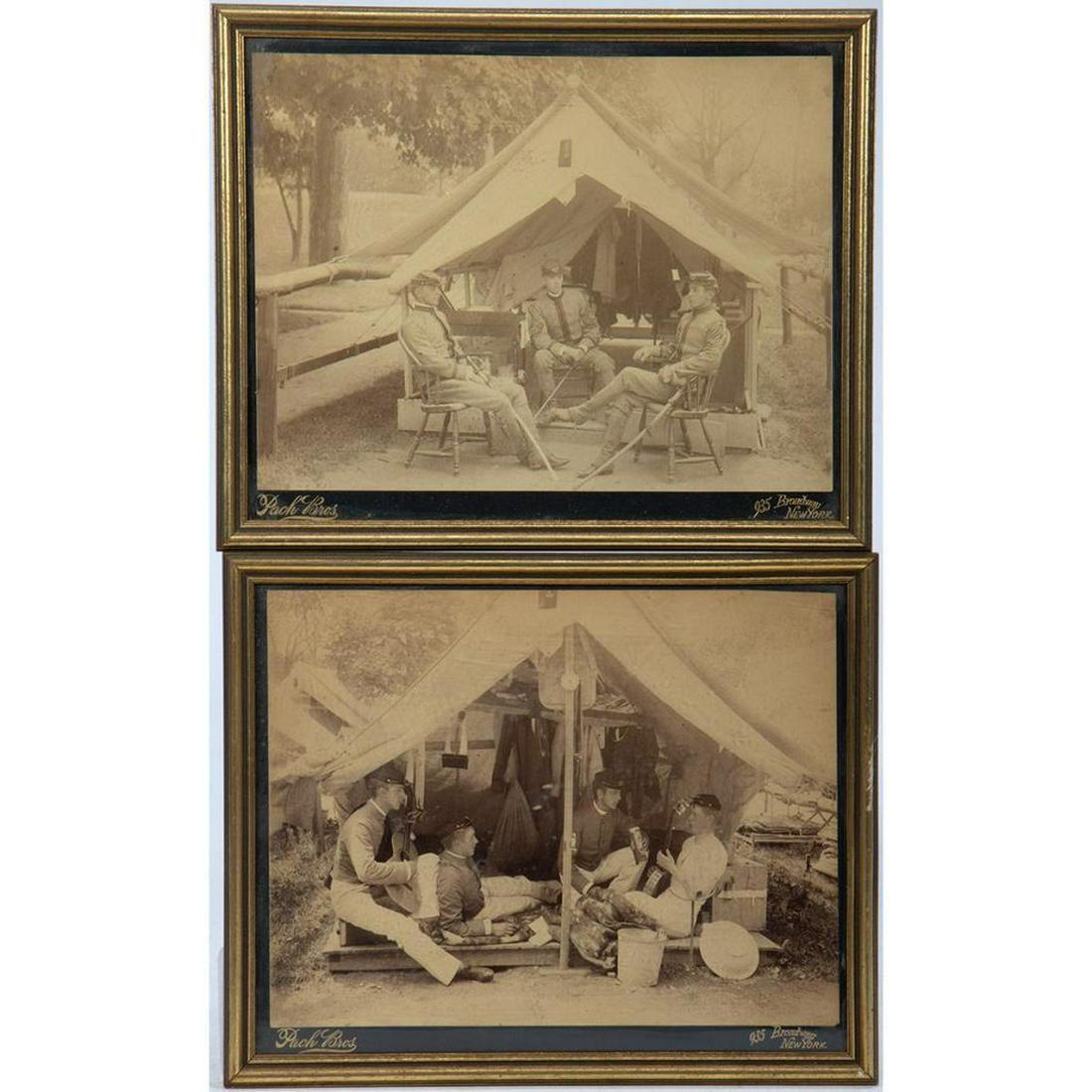 Two Civil War Camp Photographs, 1860s (1 of 6)