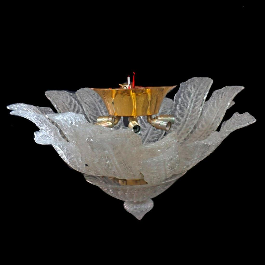 Italian Glass Leaf-Formed Chandelier (1 of 2)