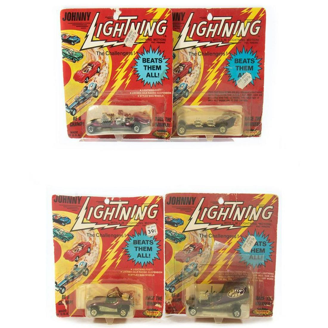 (4) Original Johnny Lightning cars on Topper cards. (1 of 5)