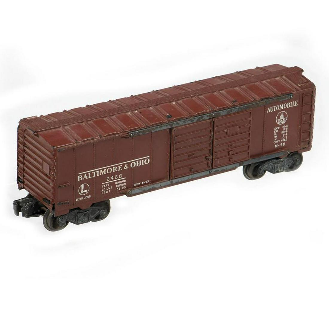 Lionel Postwar 6468 Tuscan Baltimore and Ohio Automobile Box Car (1 of 2)