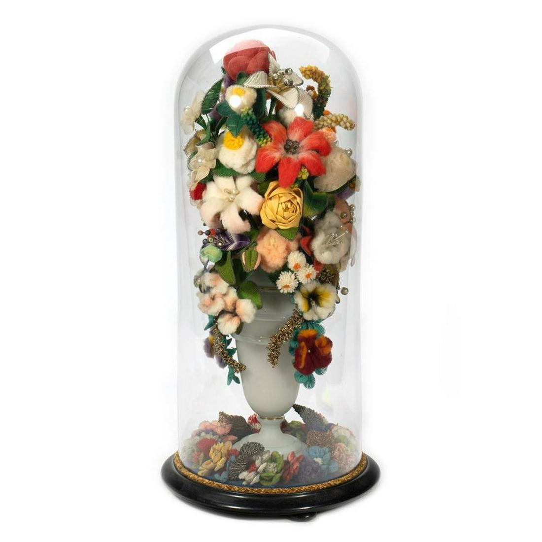 Victorian Wool Work Dome (1 of 3)