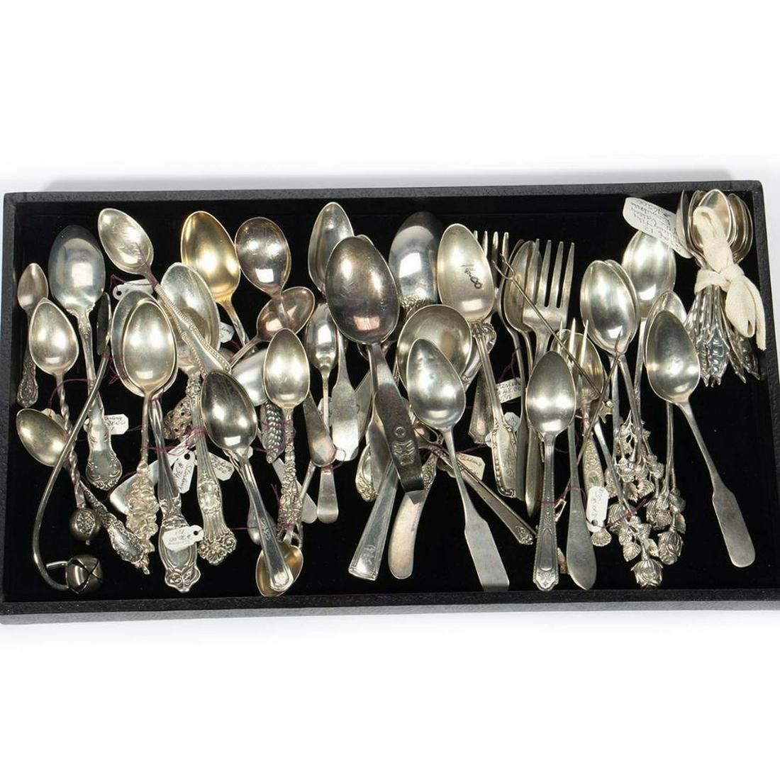 Approx. 50 Assorted Sterling Teaspoons (1 of 3)
