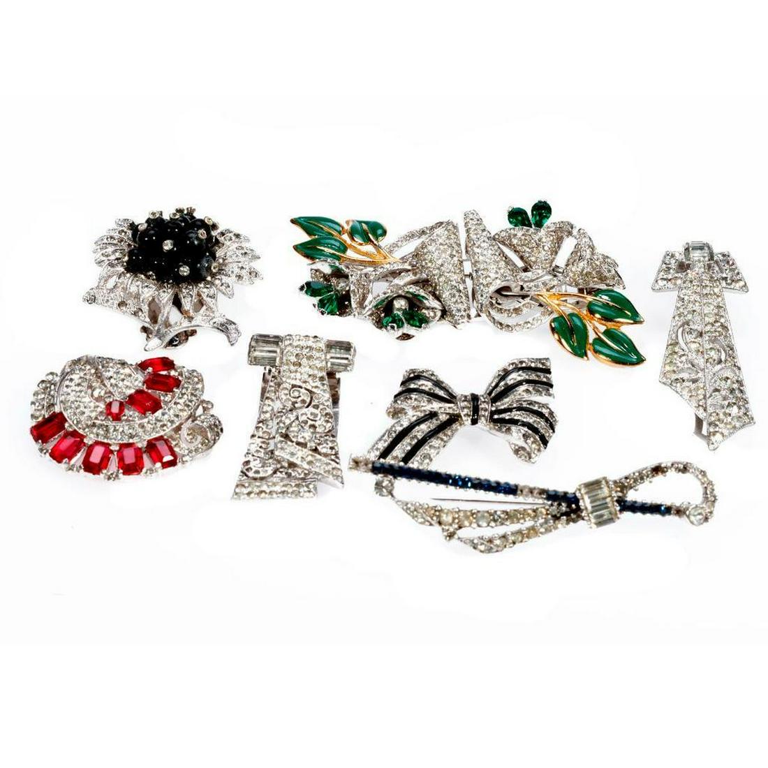 Group of vintage rhinestone jewelry (1 of 4)