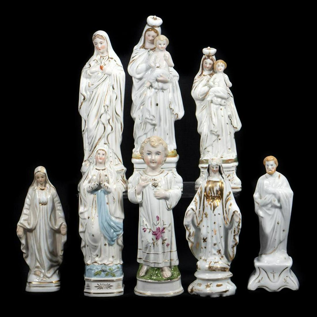 Group of 8 Porcelain Religious Figurines (1 of 4)