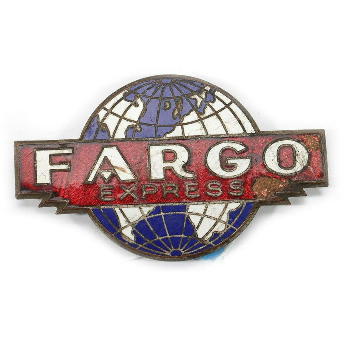 Antique Vehicle Badge: Fargo Express (1 of 1)