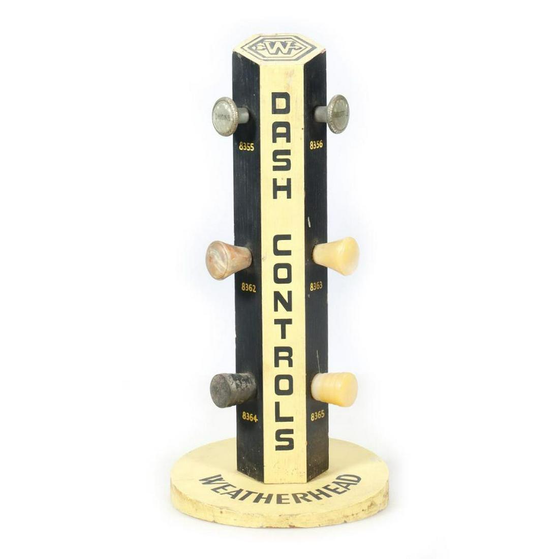 Antique Automobile Weatherhead Dash Controls Store Display (1 of 1)