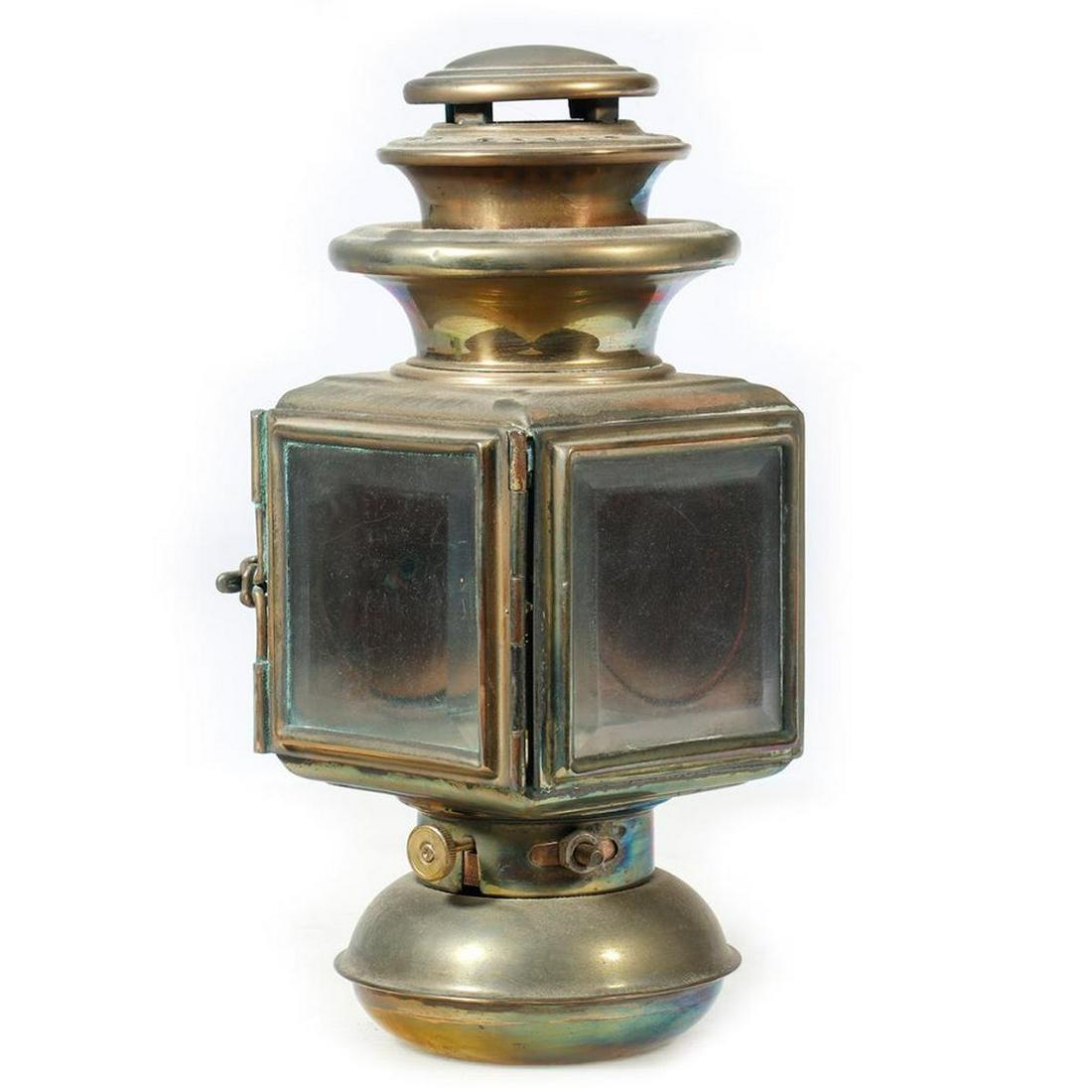Antique Brass Automobile Lamp. (1 of 2)