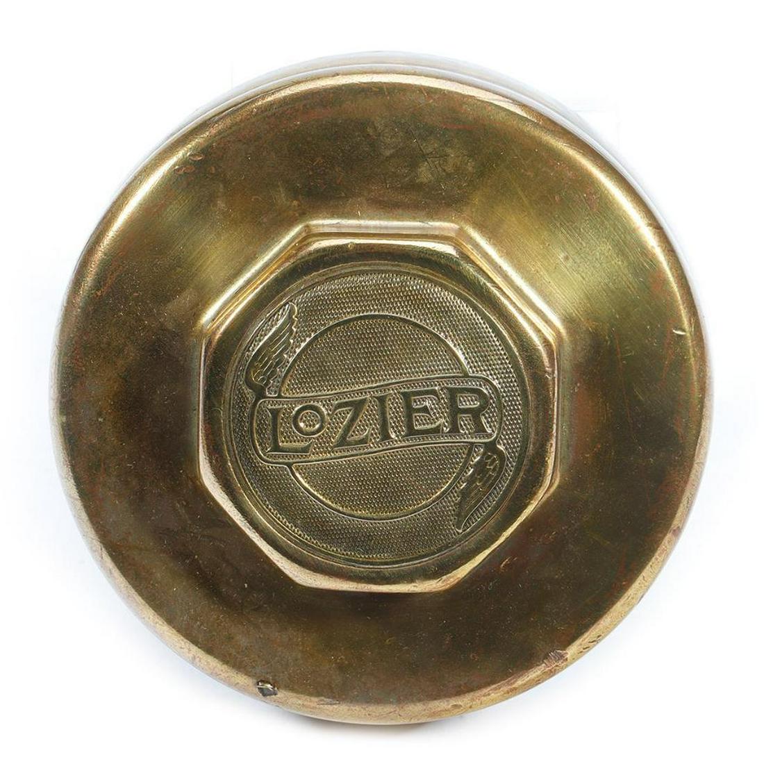Brass Radiator Cap "LOZIER" about 5 inches diameter. (1 of 2)