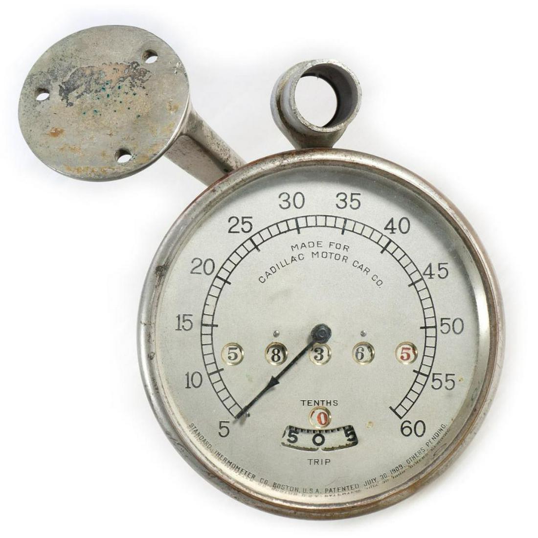 Antique Standard Thermometer Co. Speedometer Made for Cadillac Motor Car Co. (1 of 2)