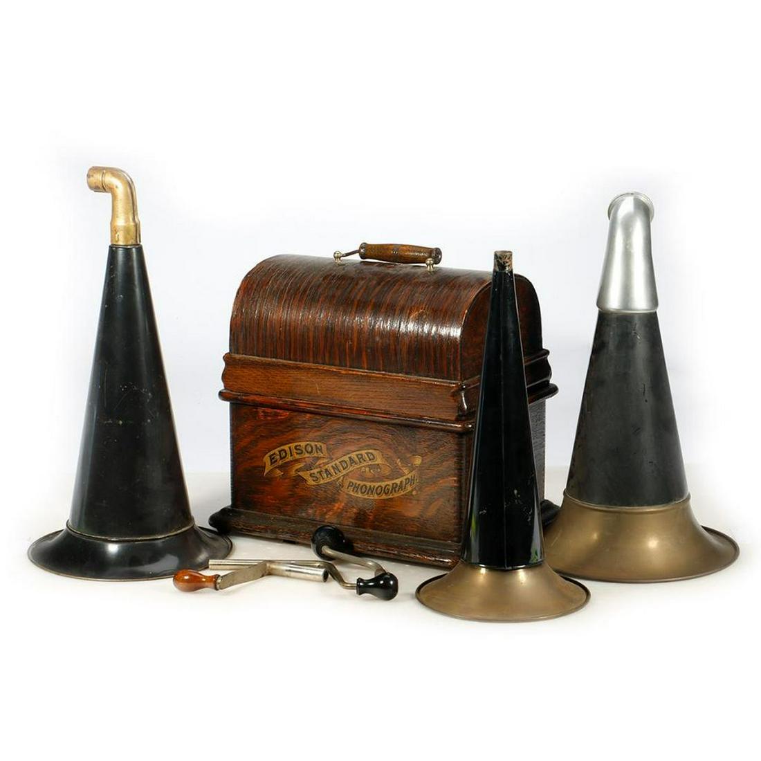 Antique Phonographs and Parts. Edison Cylinder (1 of 3)