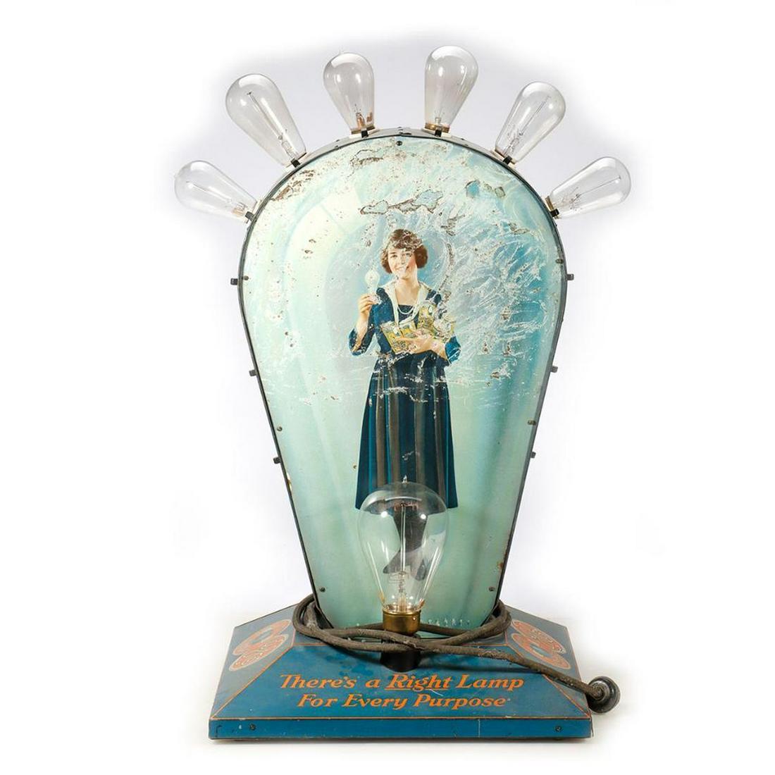 GE Edison Mazda Lamp Store Display and antique light bulbs (1 of 5)