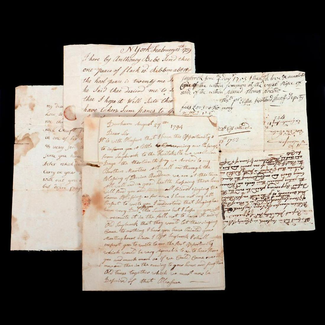 TULLY, JOHN, and others; CONNECTICUT, 1753-1800. (1 of 13)