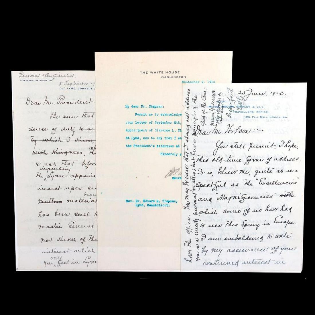 [WILSON, WOODROW. 1856-1924]. (1 of 5)