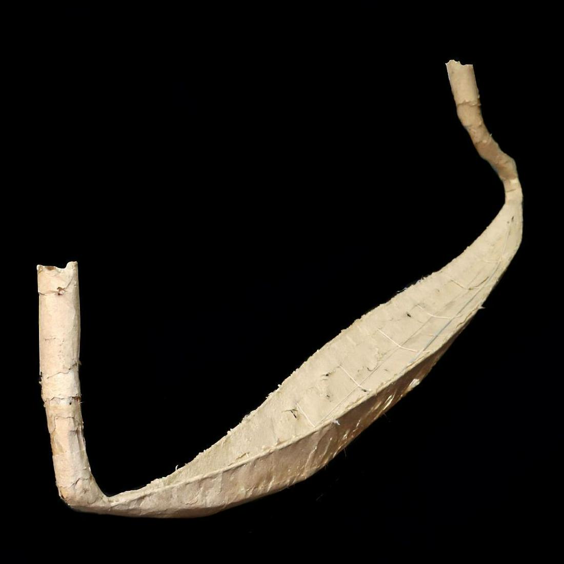 Eleen Auvil (1927 - 2022): Artist: Eleen Auvil (1927 - 2022). Title/Subject: Boat-shaped sculpture. Size: Approx. 28in. tall x 103in. long x 14in. wide. Year Created: Undated. Signature: Unsigned. Medium/Ground: The artist's ha