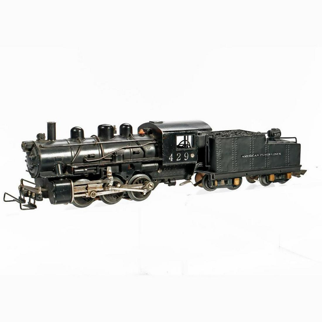 American Flyer Gilbert O Gauge 429 0-6-0 Switcher and Tender. (1 of 5)