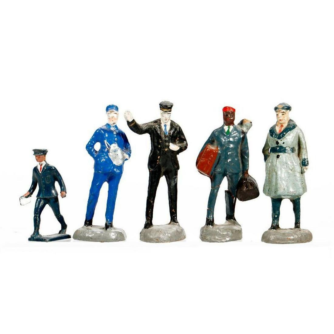 4 composition figures - standard size, Lincoln Log figure O size. (1 of 1)