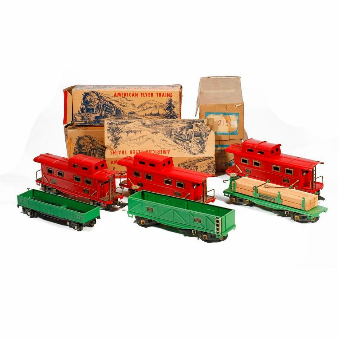 American Flyer O Gauge Freight Cars: some boxes. (1 of 5)