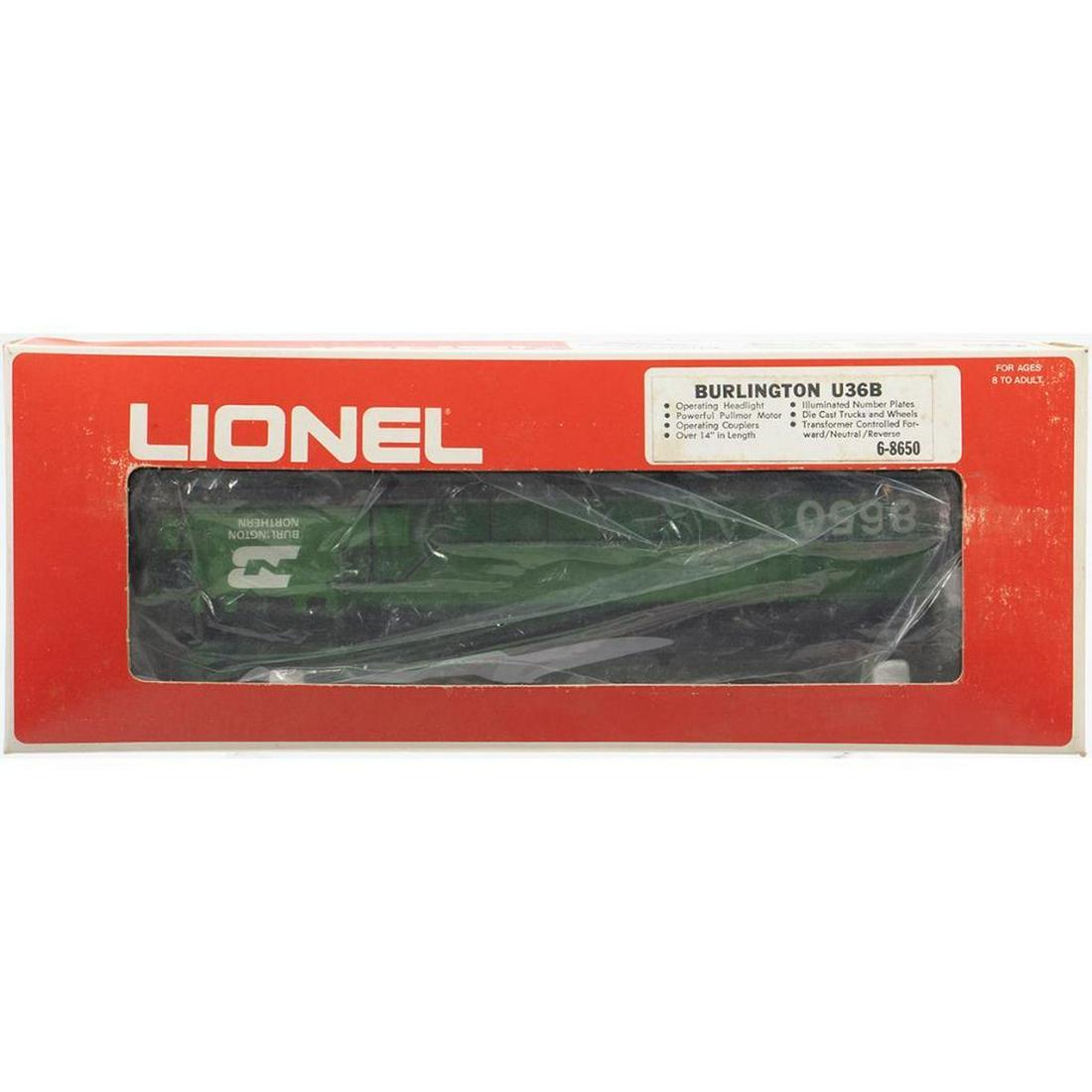 Lionel 6-8650 Burlington U36B Diesel Locomotive in original box. (1 of 2)