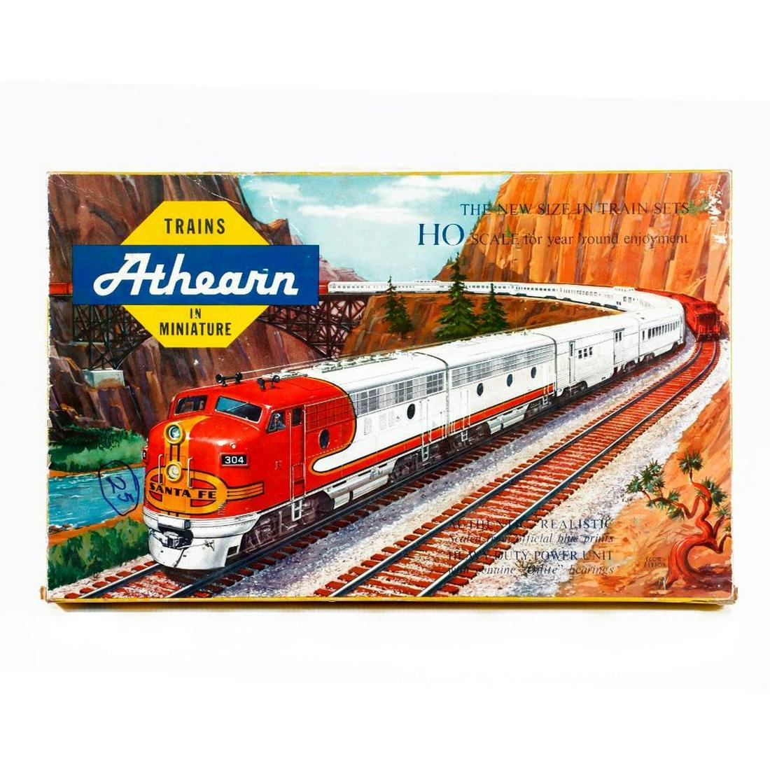 Athearn HO Freight Train set in original box. Burlington loco (1 of 2)
