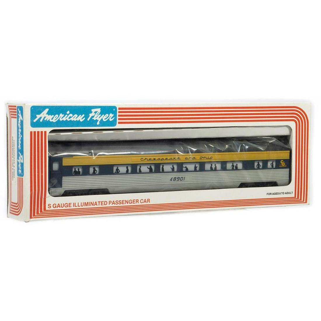 American Flyer by Lionel Chesapeake & Ohio Coach: American Flyer by Lionel S Gauge 6-48901 Chesapeake and Ohio Streamline Coach in original box.