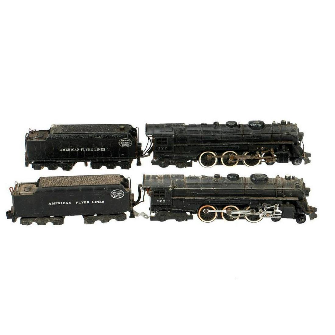 2 AF S Gauge New York Central Hudson Locomotives. 322, 326. (1 of 4)