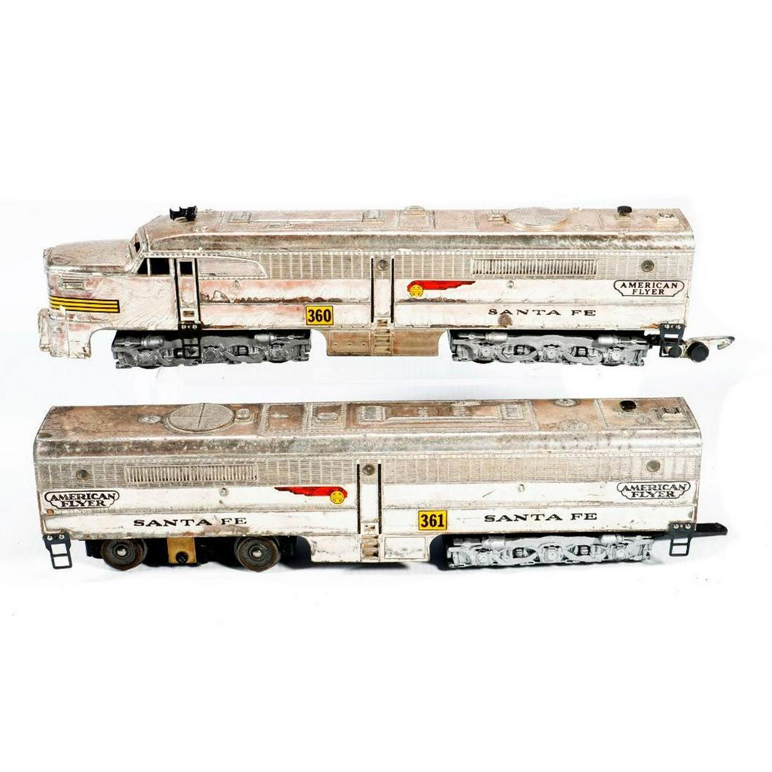 AF S Gauge 360/361 Santa Fe PA/PB Loco. Early Chrome Finish (1 of 4)