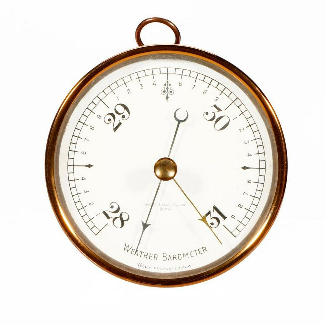 Andrew J. Lloyd Weather Barometer. (1 of 2)