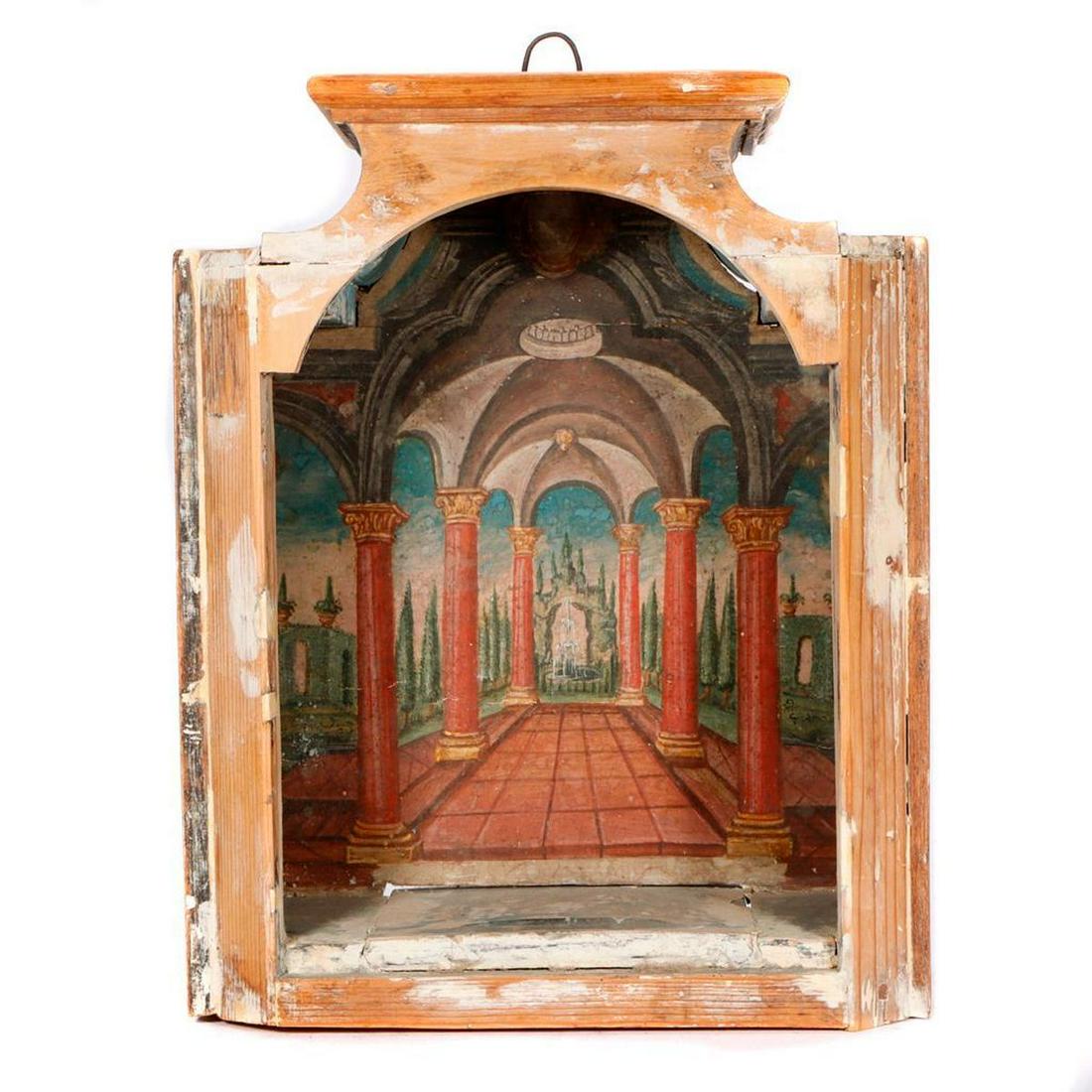 Classical Style Painted Niche. (1 of 2)
