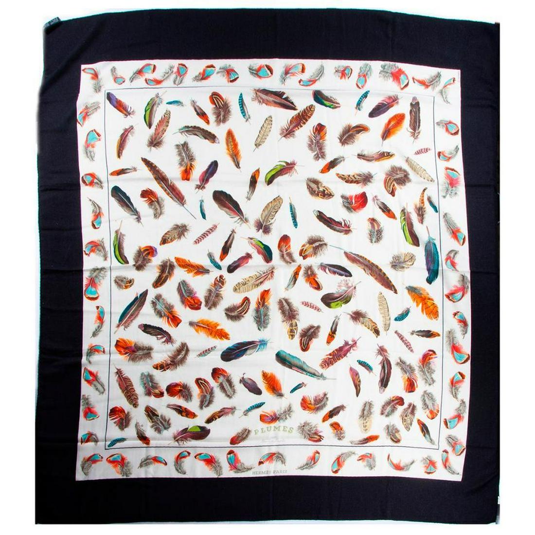 Hermes Paris Cashmere & Silk Blend Shawl. (1 of 3)