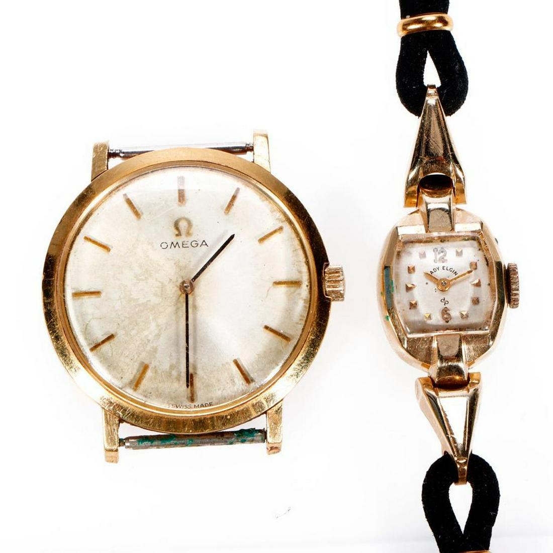 Omega 18k gold watch. (1 of 4)