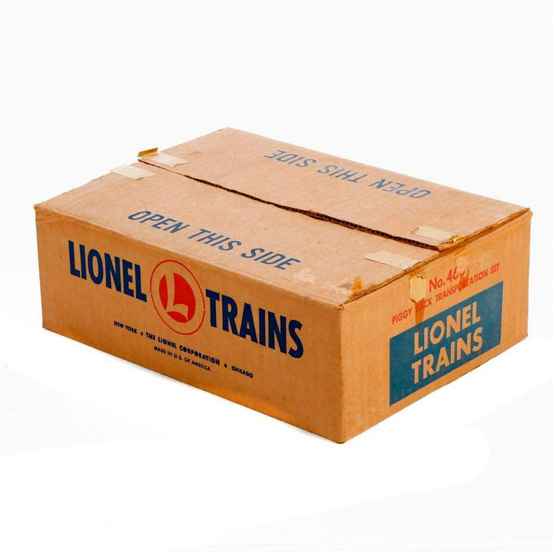Lionel 460 Piggyback Set w 3460 Flat Car and Vans in original box. (1 of 2)