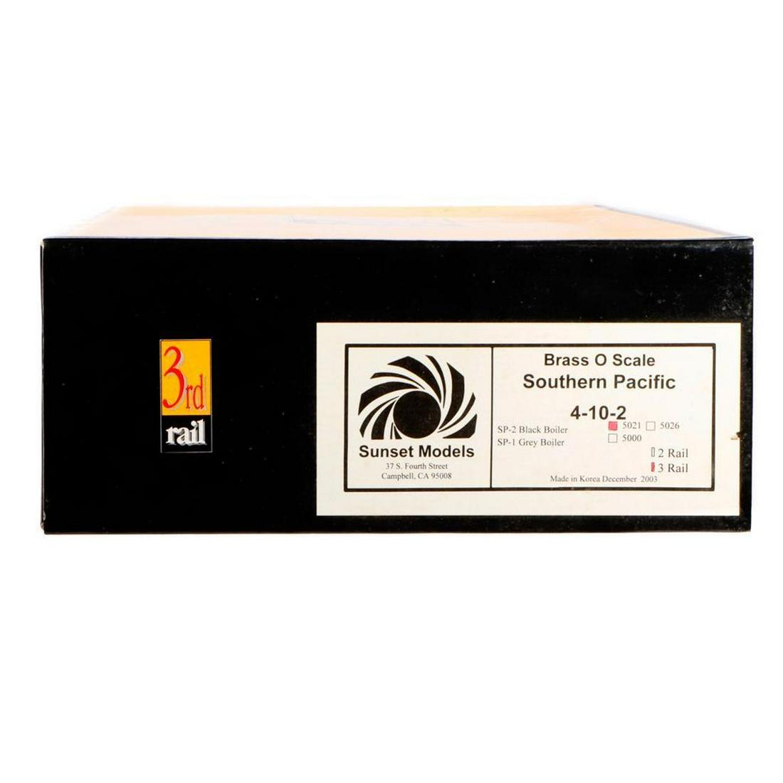 Sunset Models 3rd Rail Brass O Scale SP 4-10-2 Black (1 of 2)