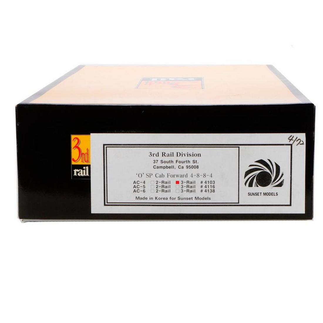 Sunset Models 3rd Rail #4103 3-Rail "O" SP Cab Forward 4-8-8-4 (1 of 2)