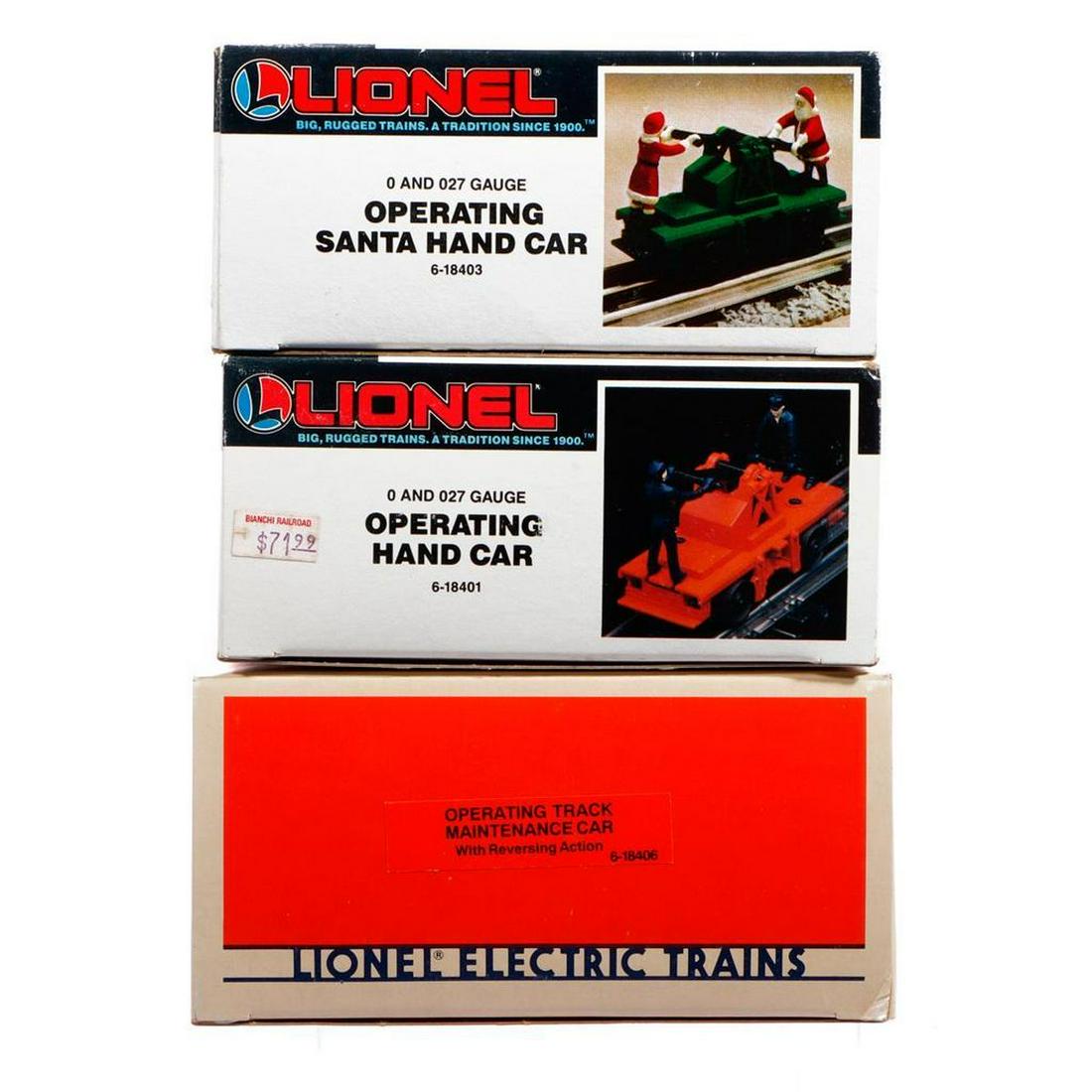 Lionel 6-18401, 6-18403, 6-18406 Motorized Unit in original boxes (1 of 2)