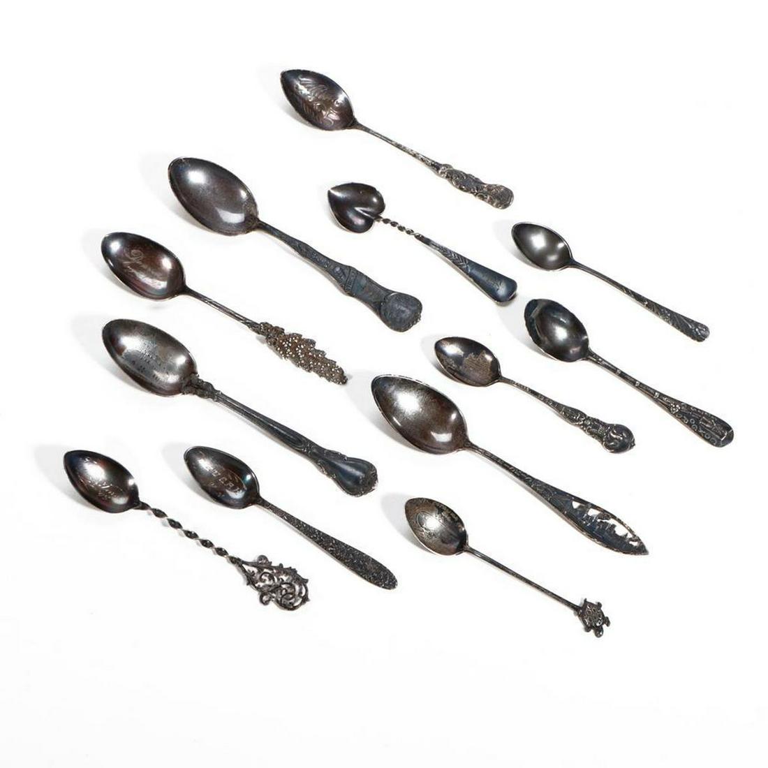 Collection of Souvenir Teaspoons. (1 of 4)