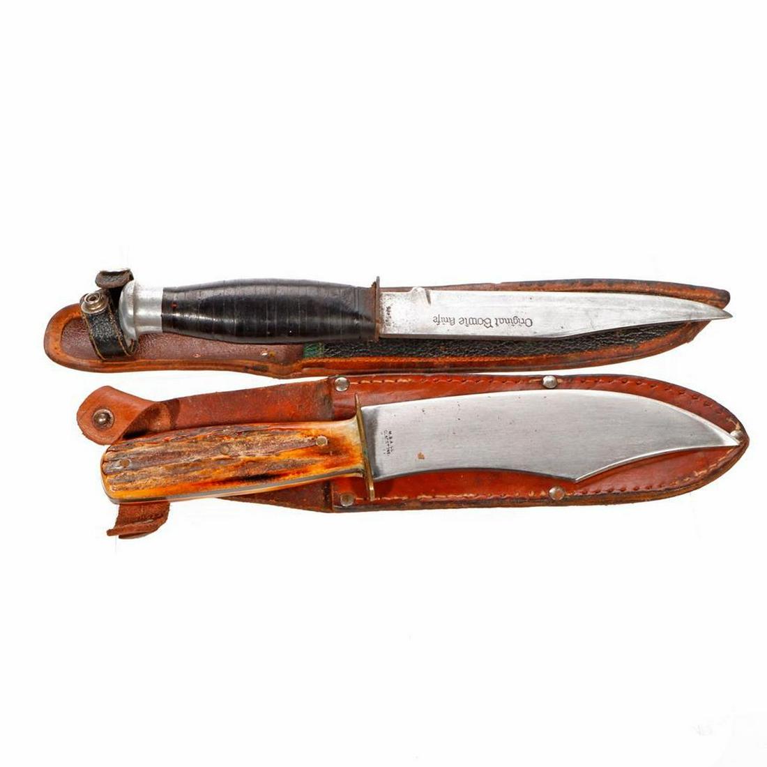 A Gladstone Bowie Knife, with another. (1 of 4)