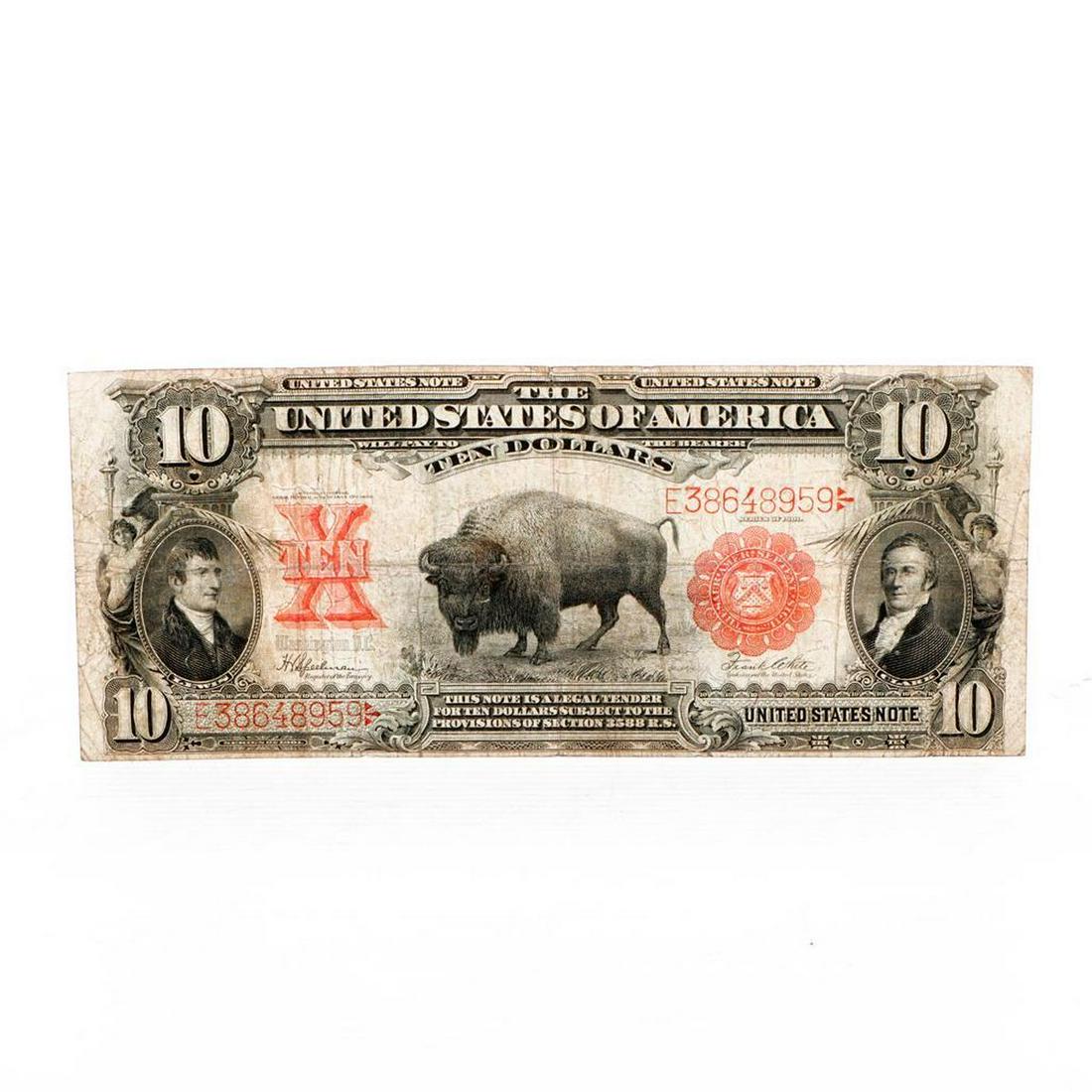 1901 $10 Bison Note. (1 of 2)