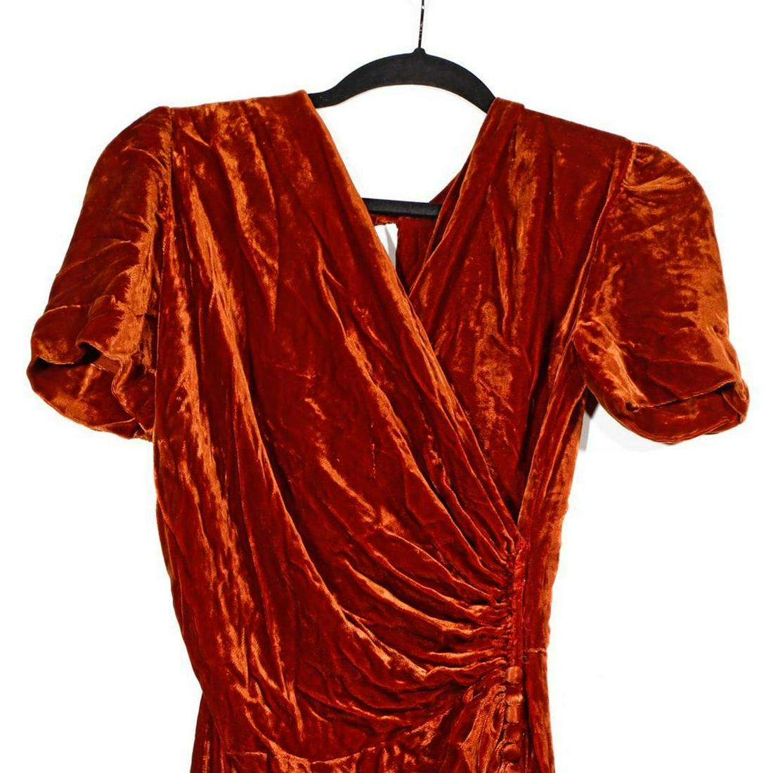 Vintage Brown Velvet Gown. (1 of 2)