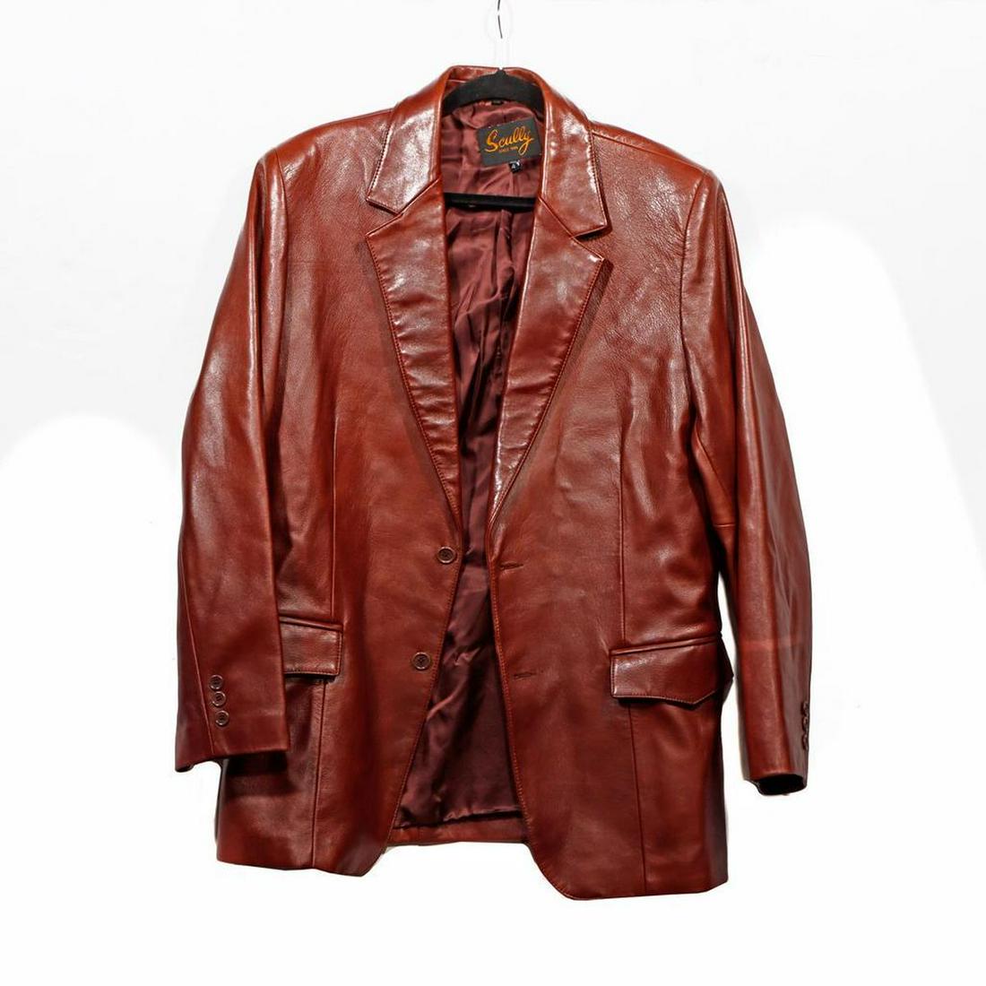 Scully Brown Leather Blazer. (1 of 3)
