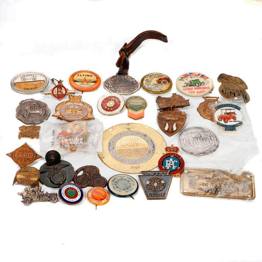Automobilia Pins, Buttons, Misc. Collection. (1 of 4)