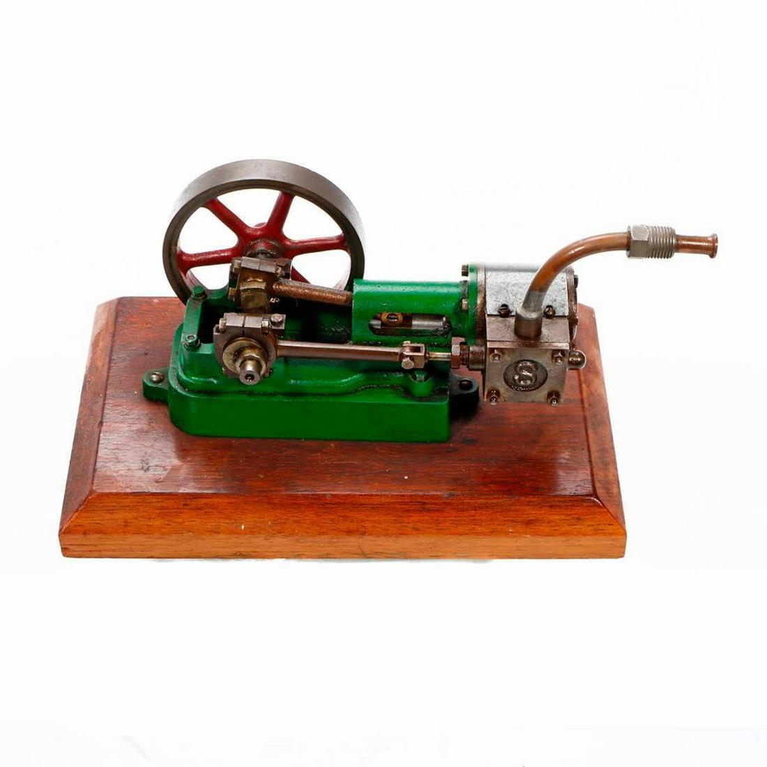 Model Live Steam Engine with Flywheel. Only mark is "S" (1 of 2)