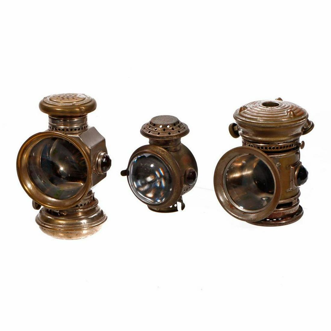 Three Cycle Lamps, Late 19th Century. (1 of 4)