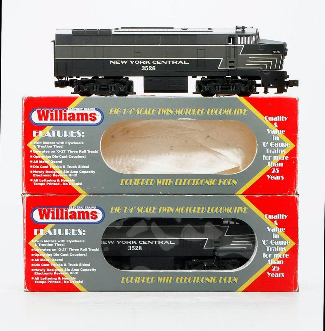 Williams O Gauge New York Central 3526 3528 A-A Diesel Loco: Williams O Gauge New York Central 3526 3528 A-A Diesel Locomotive in original boxes.