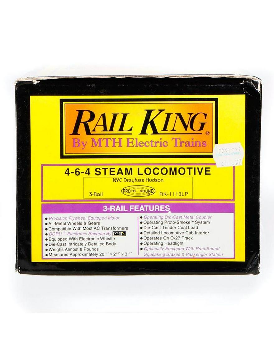 MTH RailKing O Gauge NYC 4-6-4 Dreyfus Hudson - no ProtoSound (1 of 3)