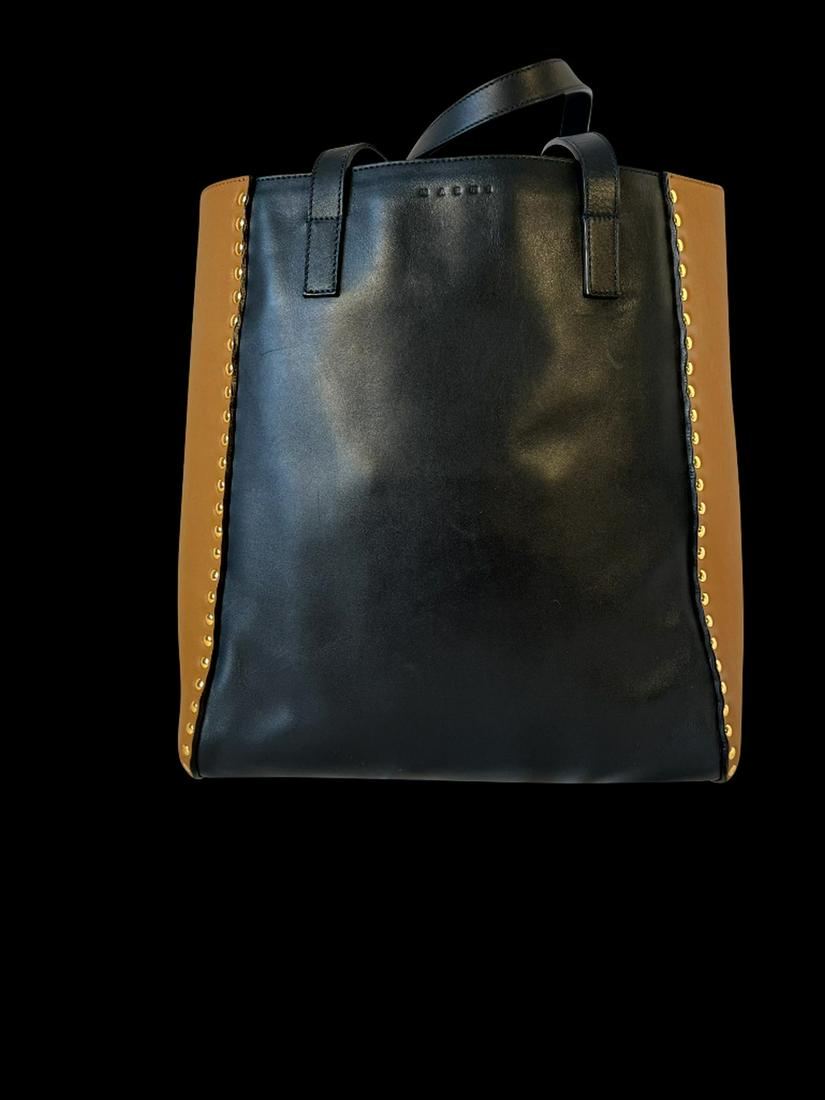 Marni Leather Tote Shopping Bag (1 of 8)