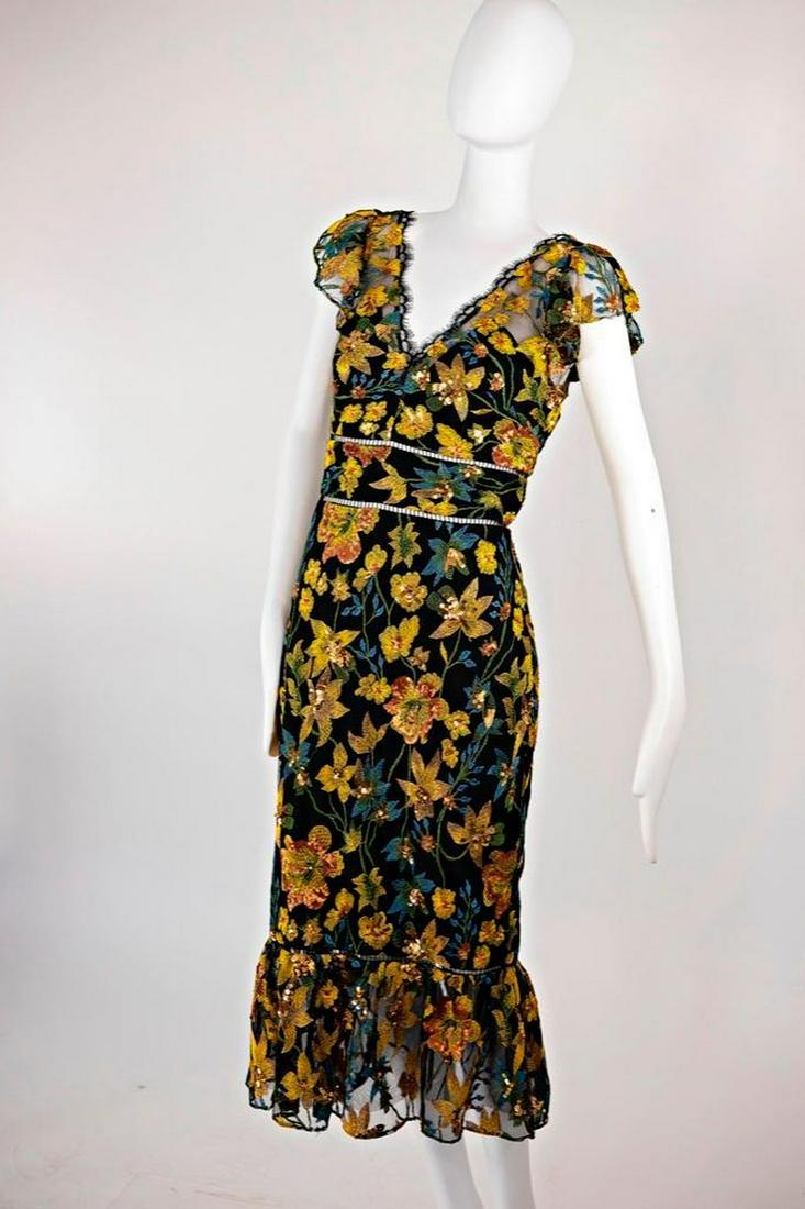 Marchesa Notte Lace and Sequin Floral Dress: Turner Auctions and Appraisals ushers in the next generation with andDaughters Auctions, founded by daughters Cassandra and Elysia Turner, along with Jason Krell. &Daughter Notes. Launched in 2006 Mar