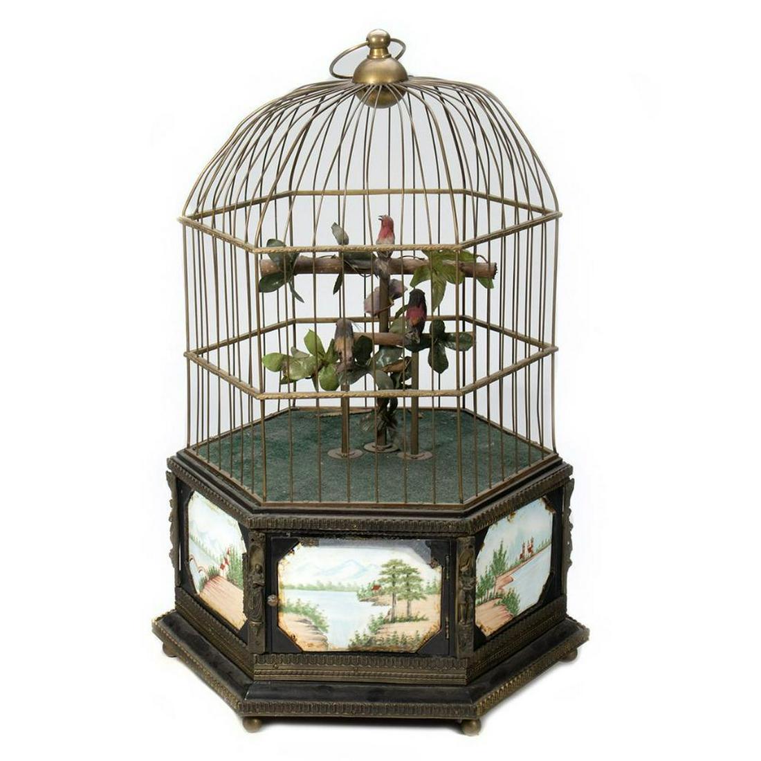 Singing Bird Automata, Music Box and Clock (1 of 7)