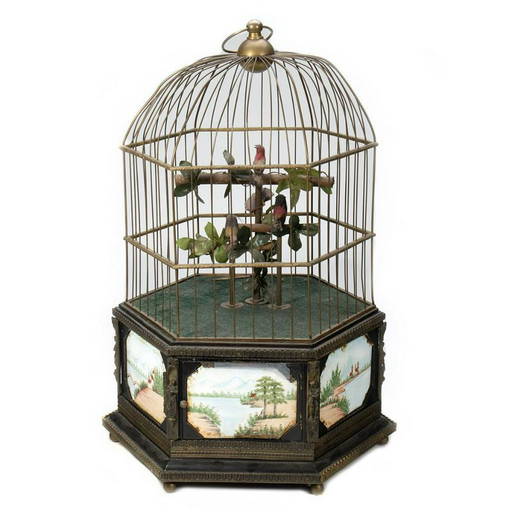 Singing Bird Automata, Music Box And Clock