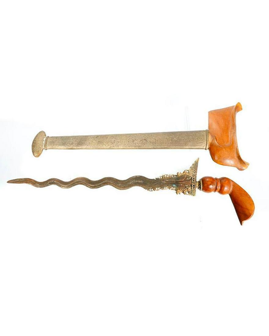 Southeast Asian Keris Dagger. (1 of 3)