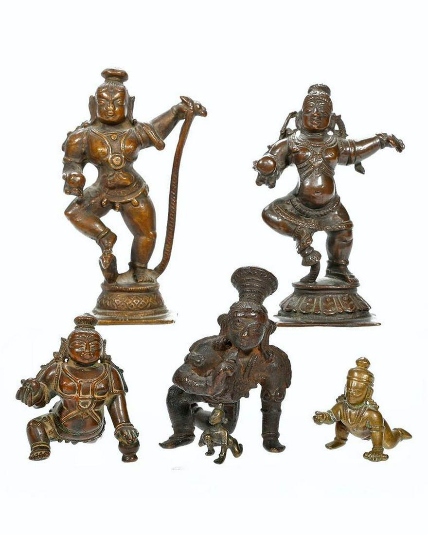 Group of Krishna Figurines (6). (1 of 7)